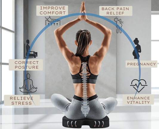 Back Pain Relief With Coccyx Cushion