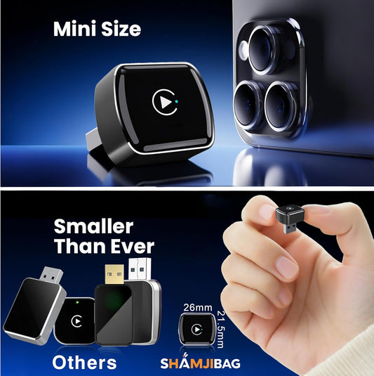 2026 2-in-1 Wireless CarPlay/ Android Auto Adapter - 5GHz WiFi