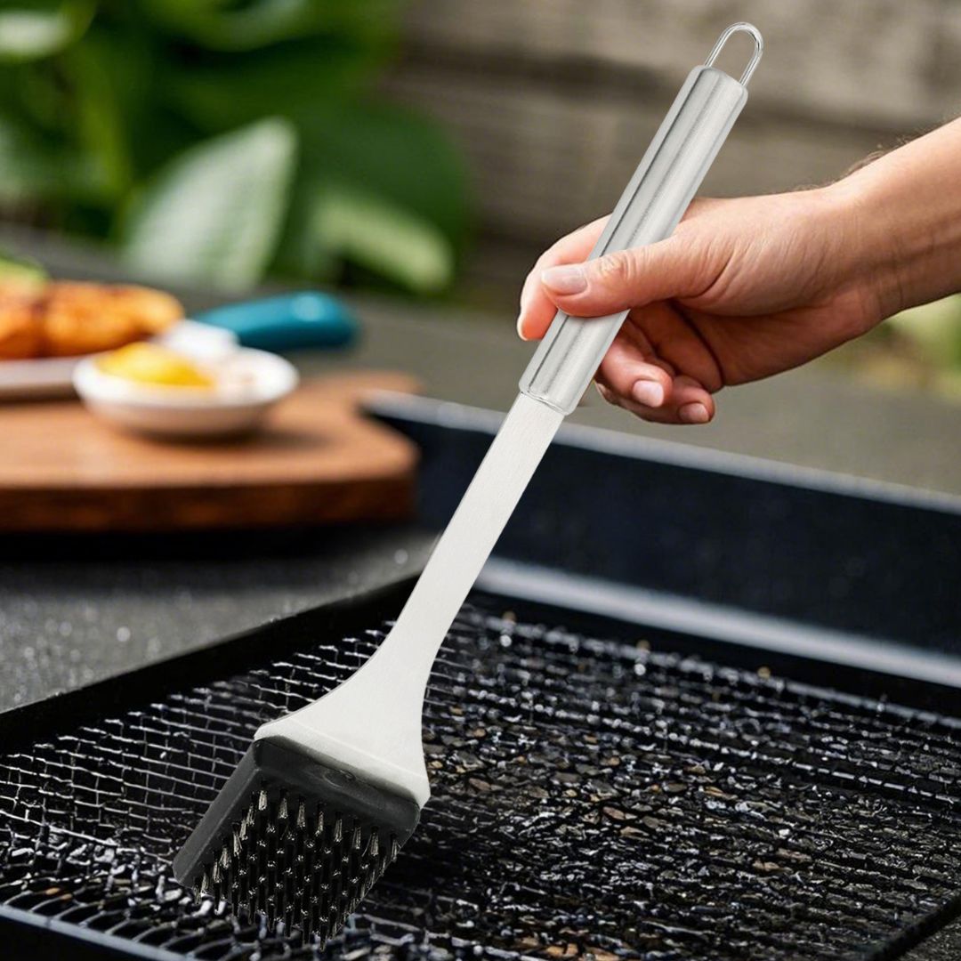 BBQ Cleaning Brush Stainless Steel Bristles