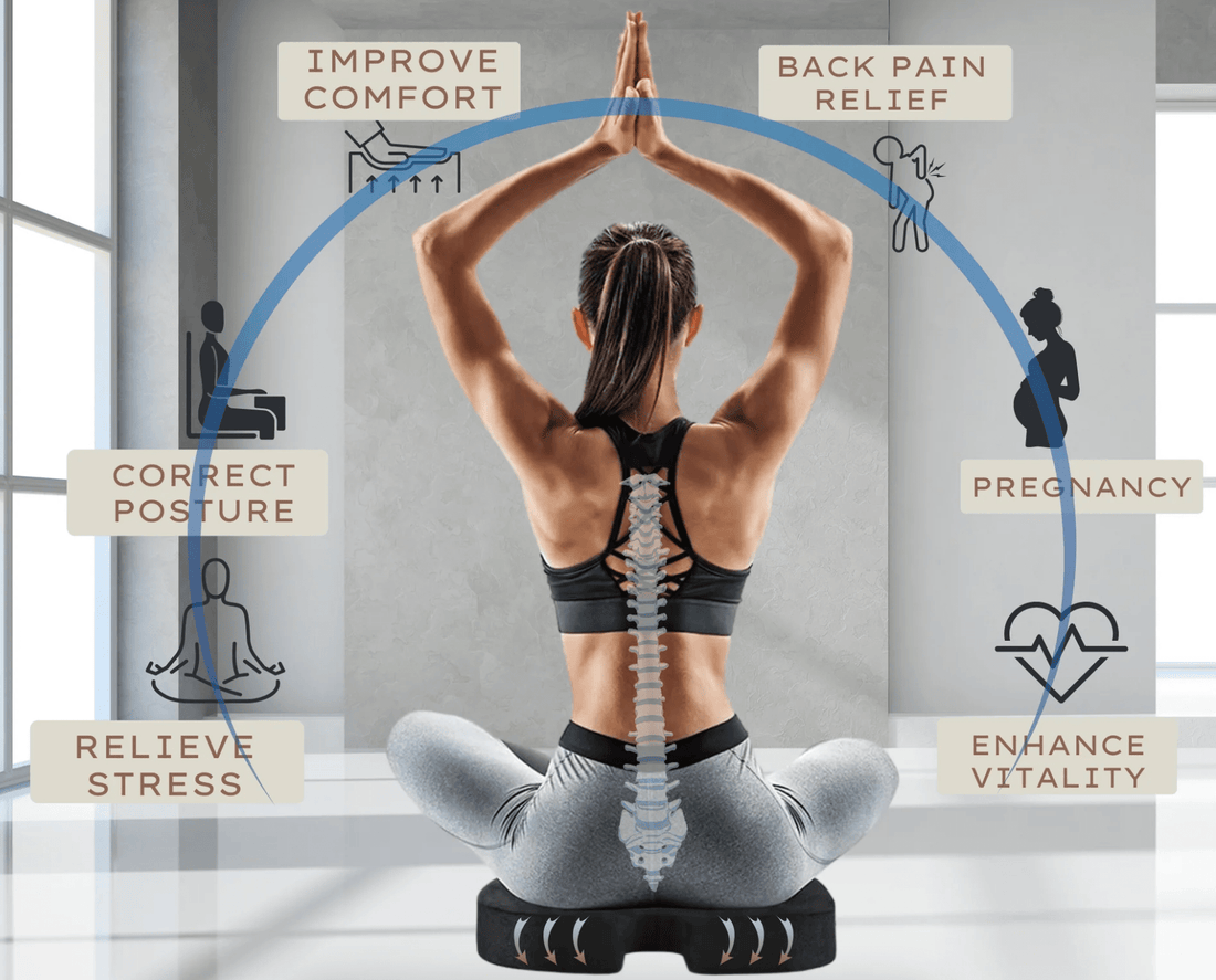 Back Pain Relief With Coccyx Cushion