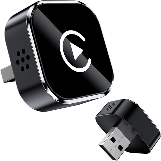 2025 2-in-1 Wireless CarPlay/ Android Auto Adapter, Converts Wired to Wireless 5GHz WiFi