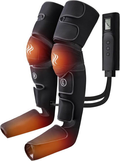 Leg Compression Massager, Foot Massager with Heat Circulation
