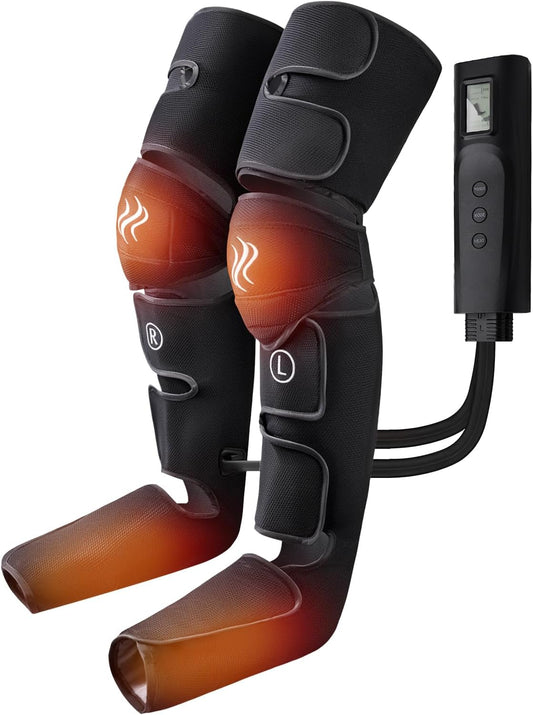 Leg Compression Massager, Foot Massager with Heat Circulation