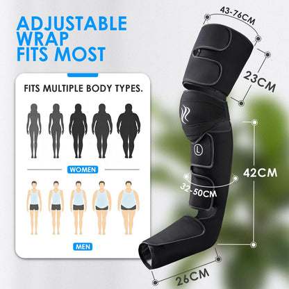 Leg Compression Massager, Foot Massager with Heat Circulation