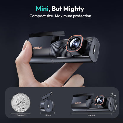 BOTSLAB HK40 Plus 4K UHD Dash Cam – 360° Rotatable