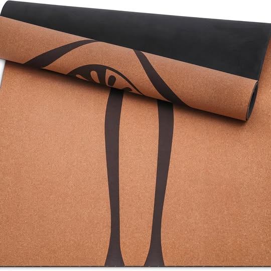 🧘‍♂️ Cork Yoga Mat Thick 4mm - Natural Yoga Mat Non-Toxic (183x66cm) 🌿