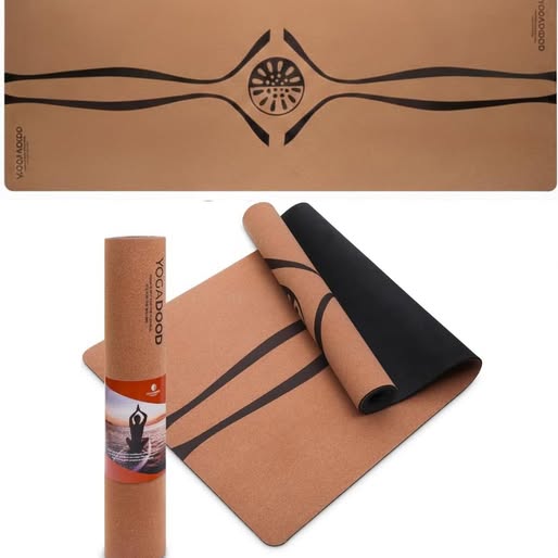 Natural Yoga Mat - 4mm Thick Cork - Non-Toxic
