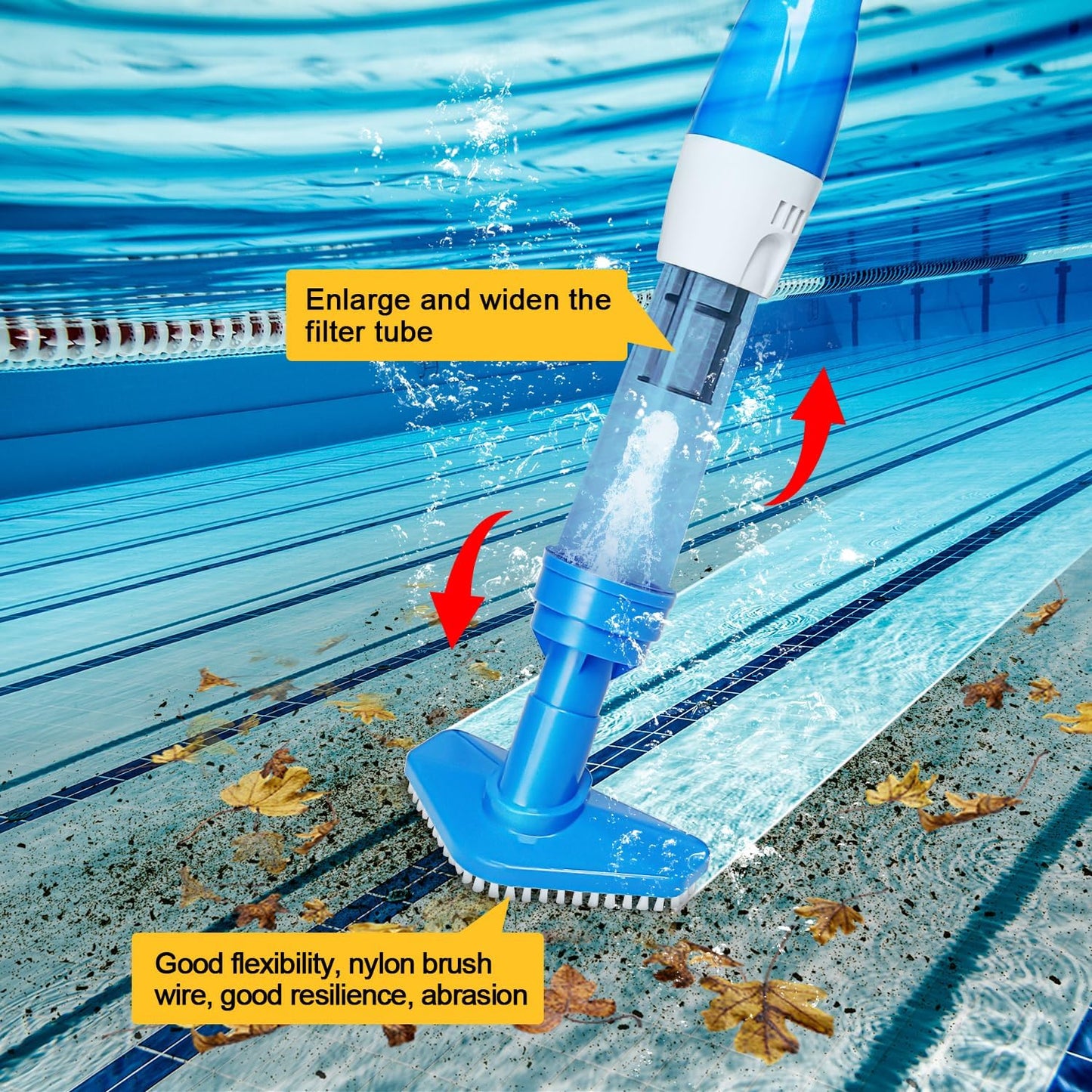 3-in-1 Cordless Pool & Spa Vacuum: Cleanup Solution for Small Pools, Hot Tubs, Spas