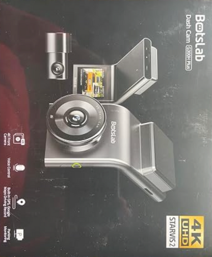 BOTSLAB 4K Dual Dash Cam – Front & Rear - GPS & 5GHz Wi-Fi