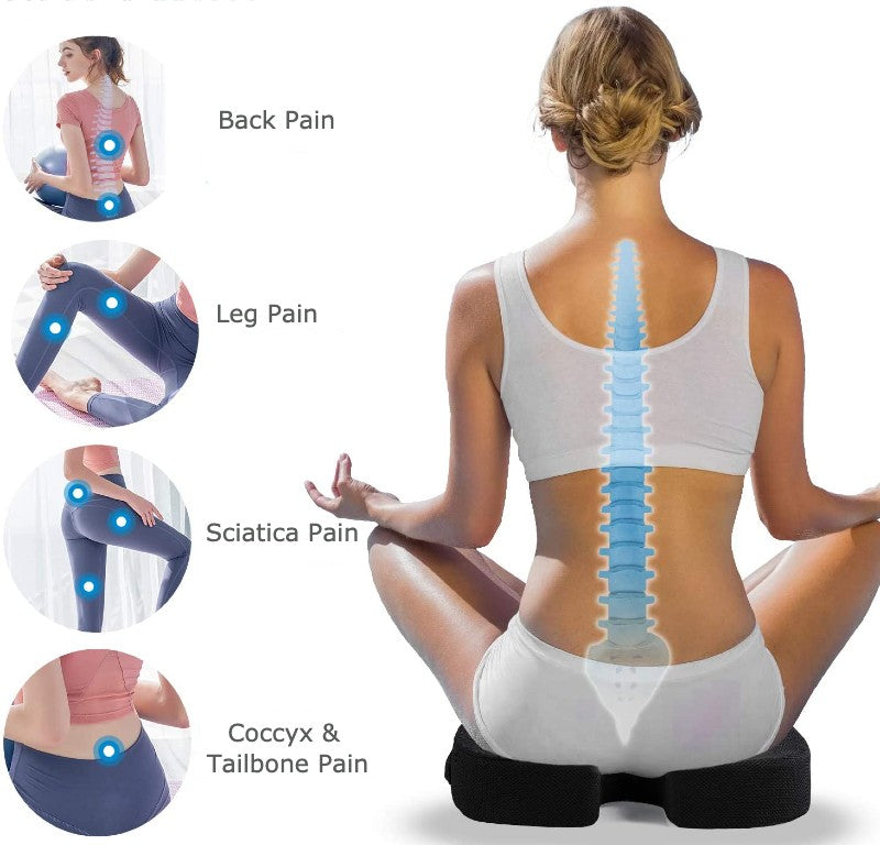 seat cushion uses for back spine